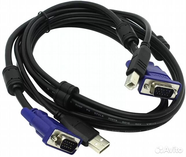 Кабель KVM D-Link dkvm-CU (USB, VGA, 1.8 м)