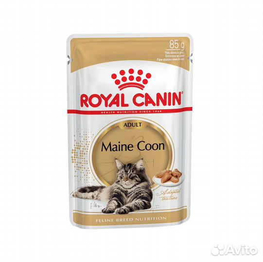 Royal Canin Мaine Coon в соусе для взр. Мэйн Кунов