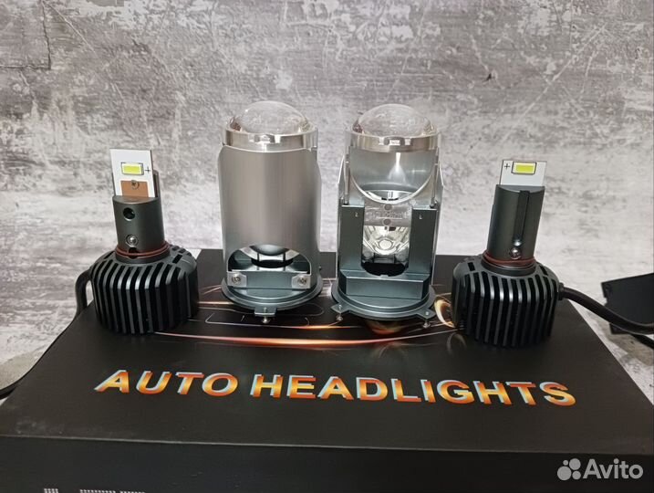 Мини LED линзы Y40 цоколь H4