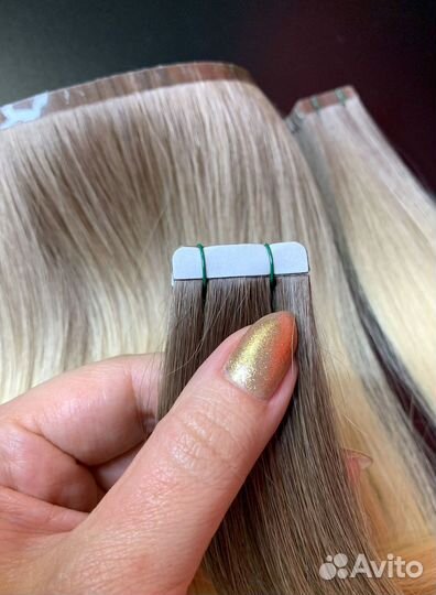 Натуральные волосы на лентах, под заказ