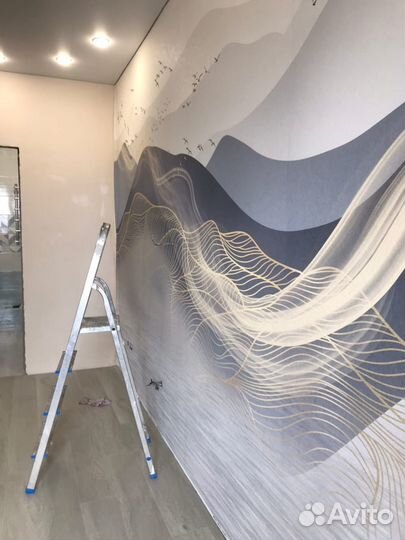 Поклейка обоев