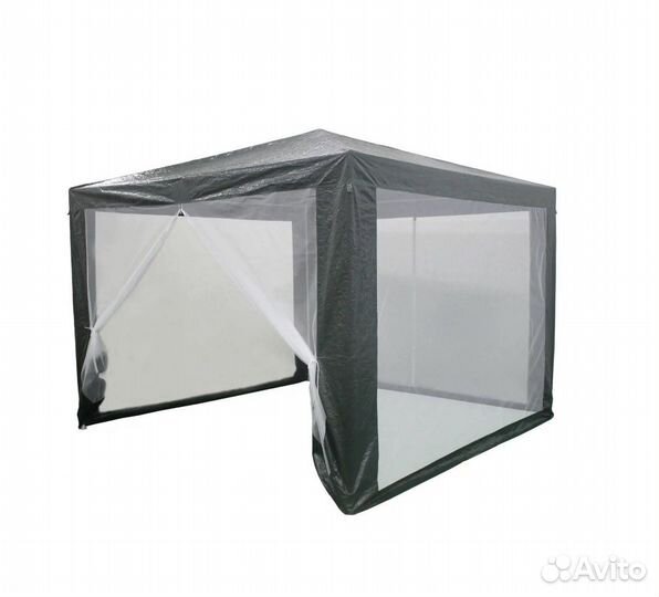 Шатер садовый 3х3 м зелёный, антимоскитная сетка