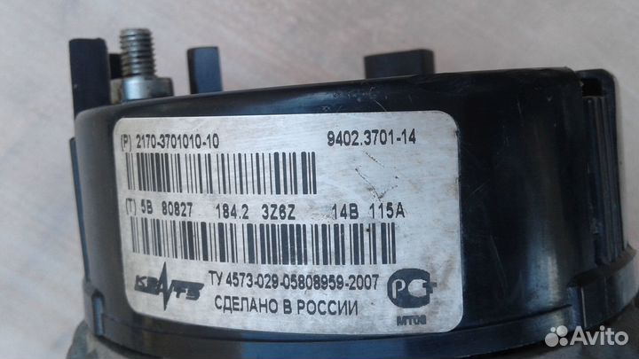 Генератор Ваз приора калина гранта