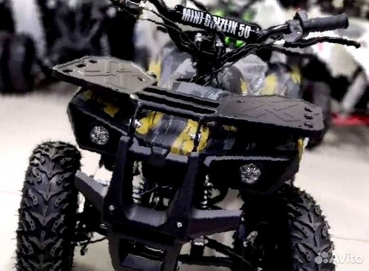 Детский квадроцикл Mini Grizlik X16 (PS) желтый