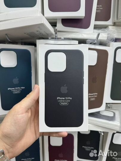 Опт Чехлы на iPhone 13-15 leather case