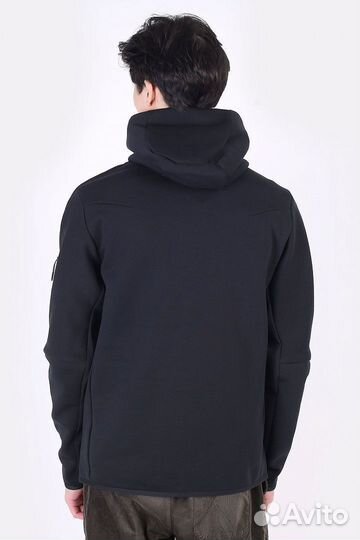 Zip худи Nike tech fleece Чёрная