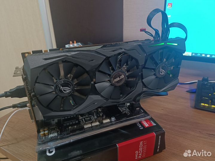 Видеокарта asus Strix geforce gtx 1080 8gb
