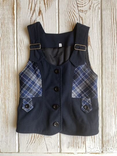 Жилет школьный с галстуком