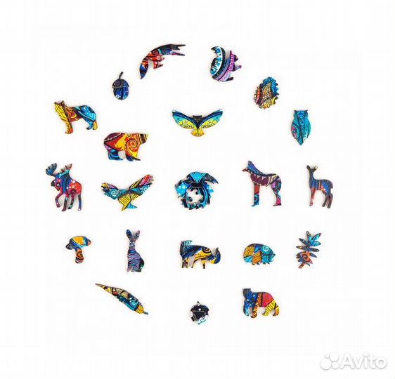 Фигурный пазл Unidragon, Чарующая Сова, размер Sma