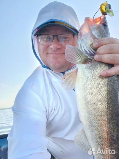 Снасть для ловли судака на течении. Хищная резинка