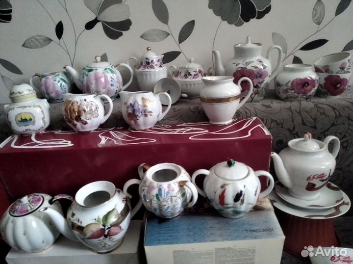 Сливочники,чашки,тарелки,блюдца лфз