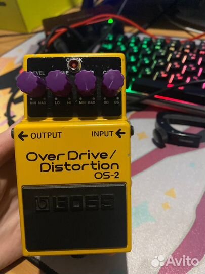 Педаль boss OS 2 overdrive distortion овердрайв/ди