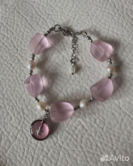 Браслет Blossom ручной работы с жемчугом