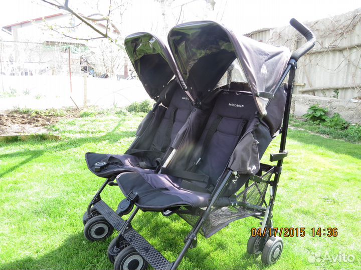 Коляска-трость для двойни maclaren Twin Techno