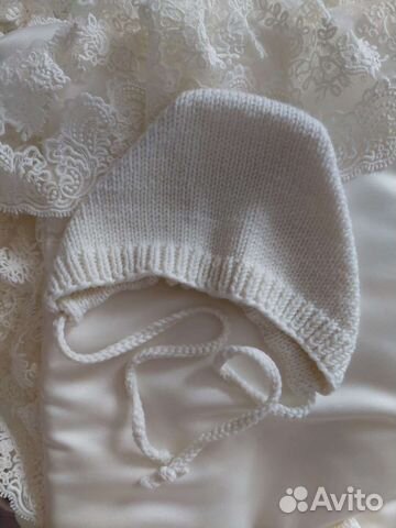 Чепчик для новорожденного вязаный