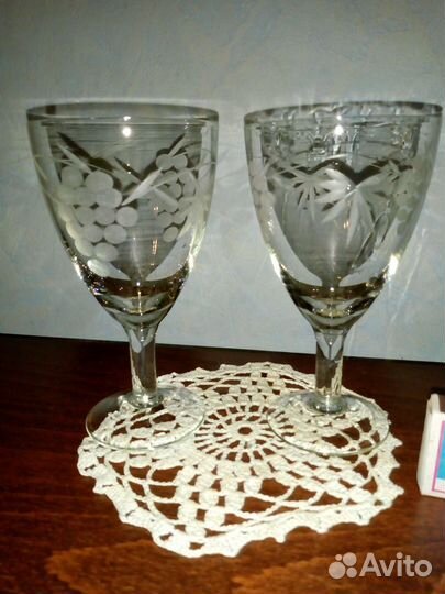 Вазы, рюмки, бокал из СССР середины прршлого века