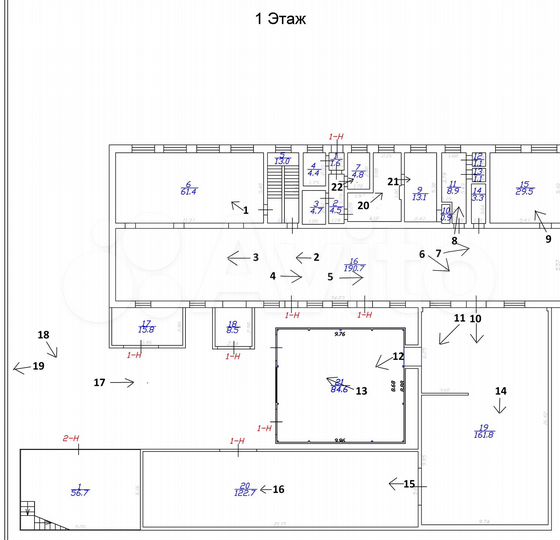 Производство, 1200 м²