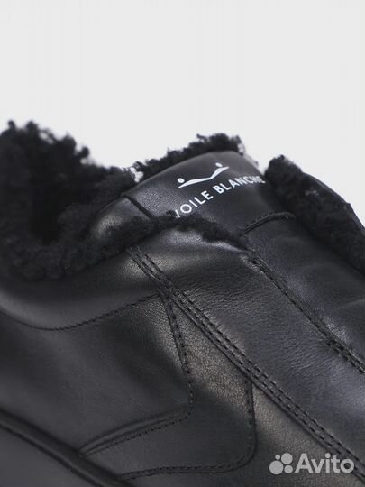 Кеды кожаные на меху voile blanche