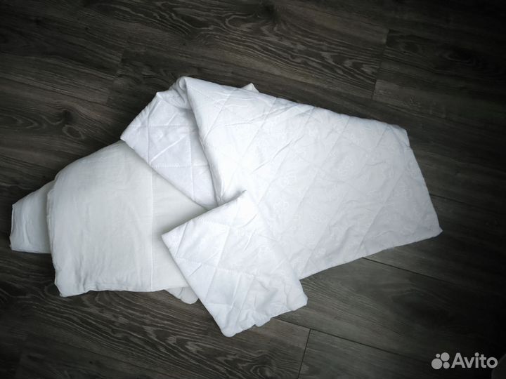 Бортики в детскую кроватку бу, одеяло