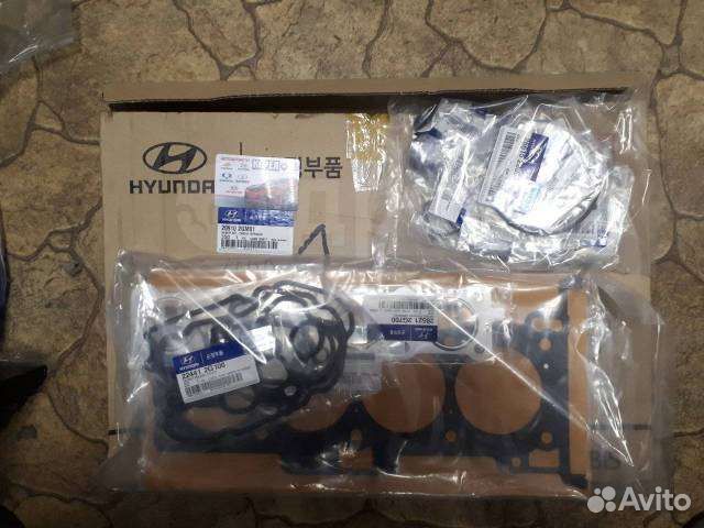 Комплект оригинальный. прокладки hyundai/kia g4fc