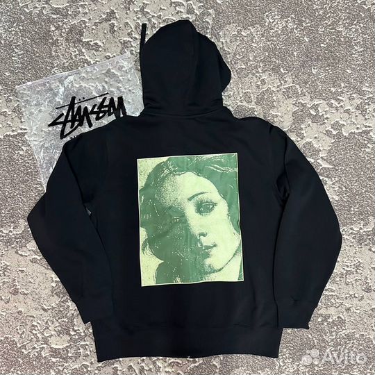 Зип Худи Stussy black Оригинал