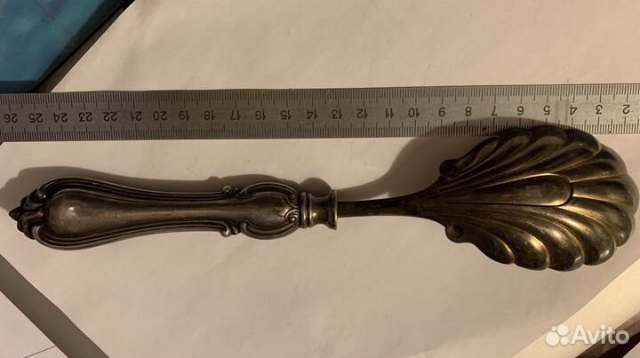 Ложка сервировочная, глубокое серебрение