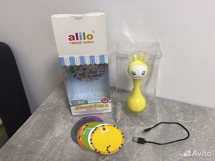 Умный зайка alilo желтый
