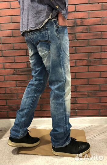 Джинсы (W32/L32) G-Star Raw Attacc Low Straight