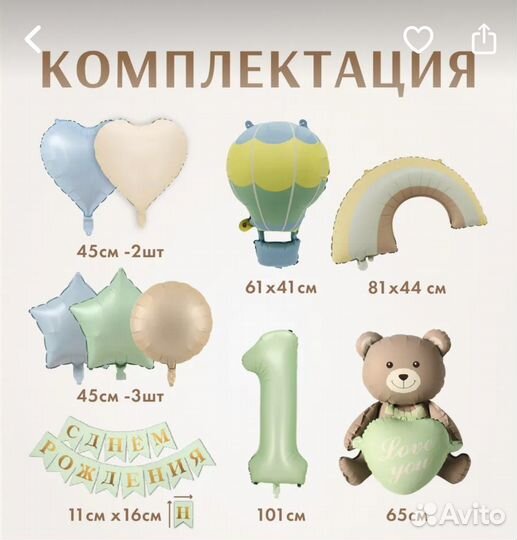 Фотозона на 1 годик из шаров