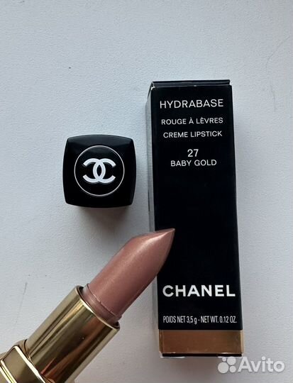 Chanel помада 27 baby gold винтаж