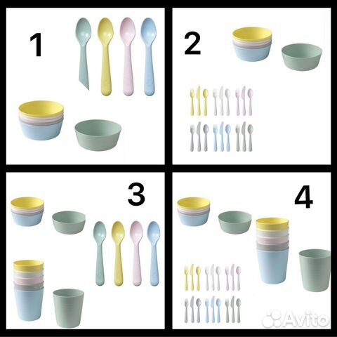 Детская посуда Икеа kalas Калас