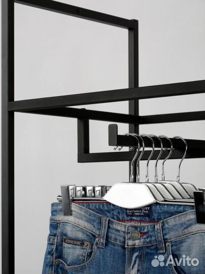 Стеллаж Лофт для одежды кд-2206 комбинированный