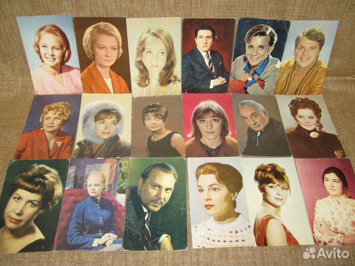 Открытки Артисты СССР. Цветные. 130+++ шт