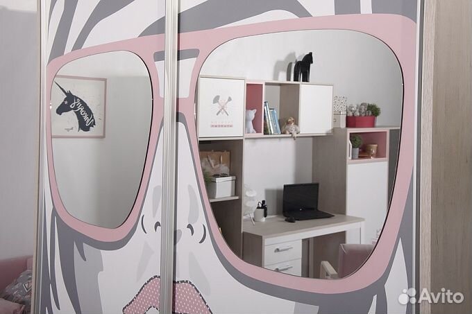 Шкаф купе 1500х610 с зеркалом с полками