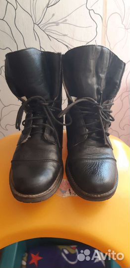 Ботинки кожа