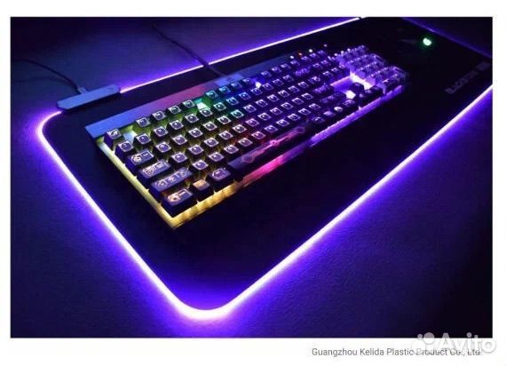 Игровой коврик для мыши с подсветкой 80*30 см