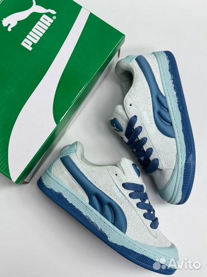 Кроссовки Puma Suede голубые 5