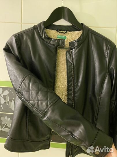 Куртка кожаная Benetton