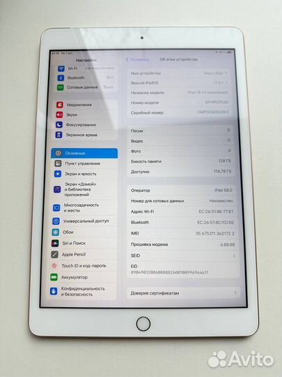 Apple iPad 8 wifi + cellular 128gb