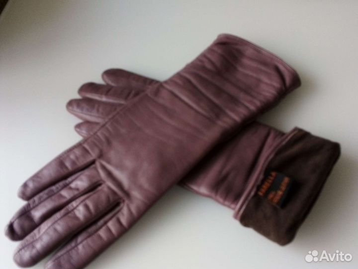 Перчатки женские кожаные. Р.7,5