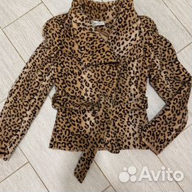 Пальто пиджак леопард