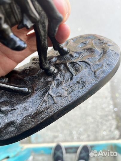 Статуэтка чугун прощание казака с казачкой