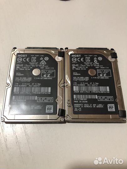 Жесткие диски hgst 1Tb 2,5