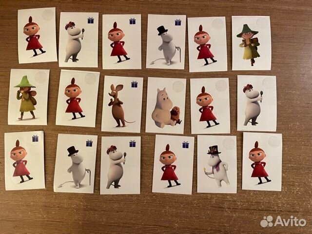 Муми - наклейки из ленты и переводные картинки
