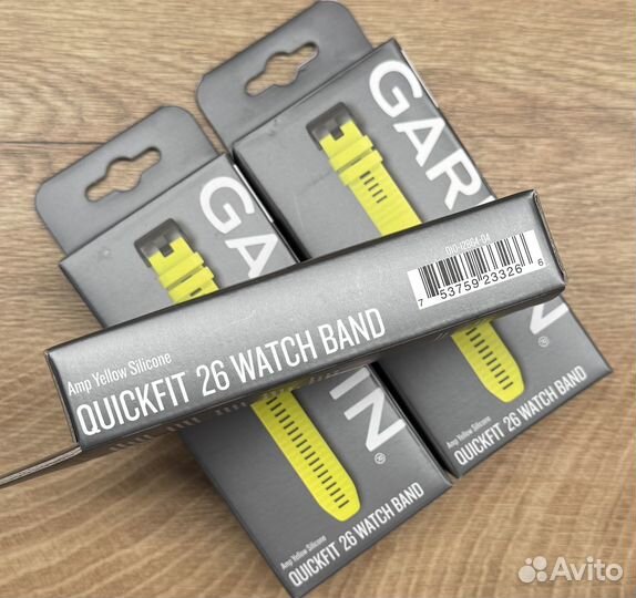 Ремешок Garmin QuickFit 26 mm Amp Yellow Silicone