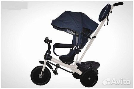 Трёхколесный велосипед с ручкой надувные колеса