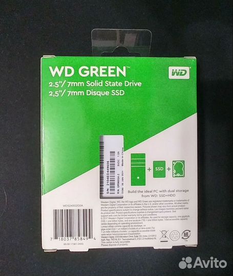 SSD WD green 240 gb