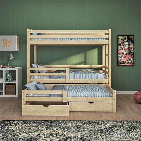 Двухъярусная детская кровать