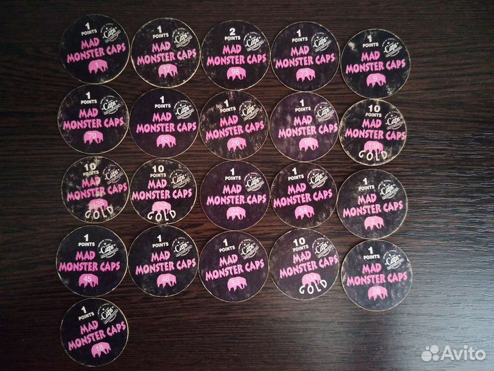 Фишки mad monster caps сотки