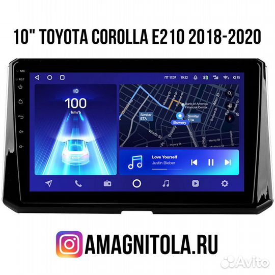 Магнитола на Toyota Corolla E210 2018-2020